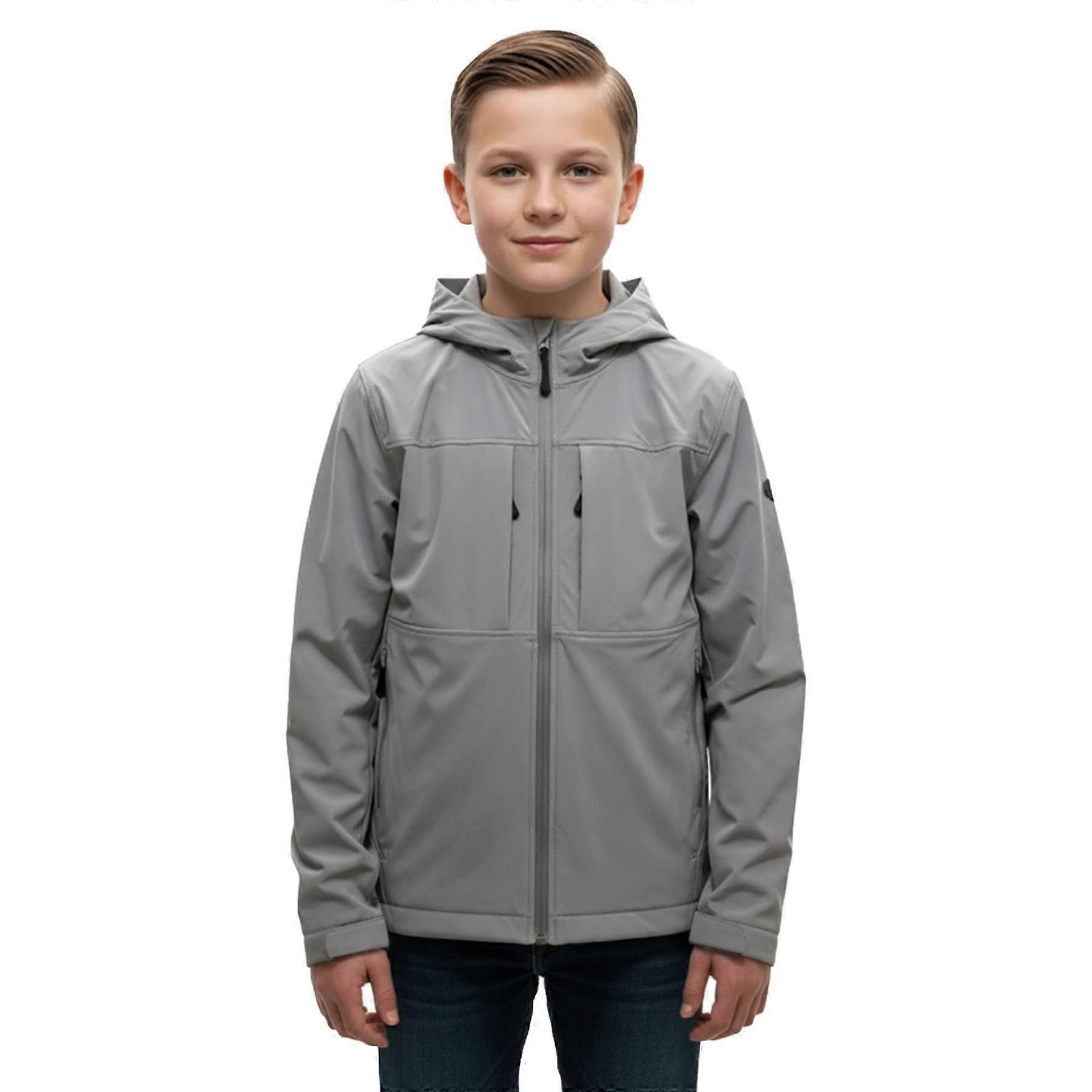 A2Z 4 Kids Pojkar Skoljacka Softshelljacka med Huva Vattentåliga Blixtlåsfickor