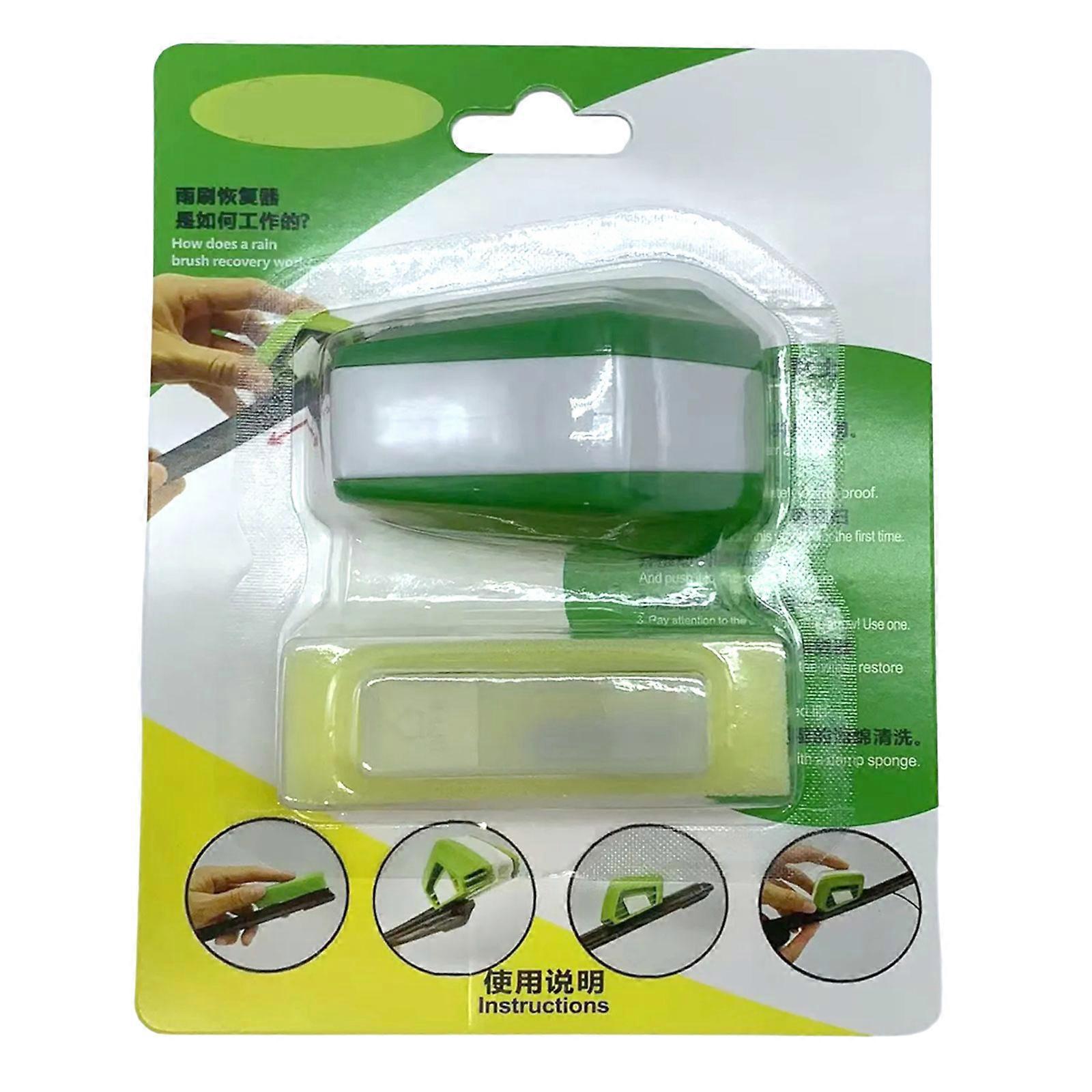 Small Wiper Repair Device Double Grinding Discs Accuracy Cutter Windshield Wiper Sharpener for On The Go Auto Care Multicolor