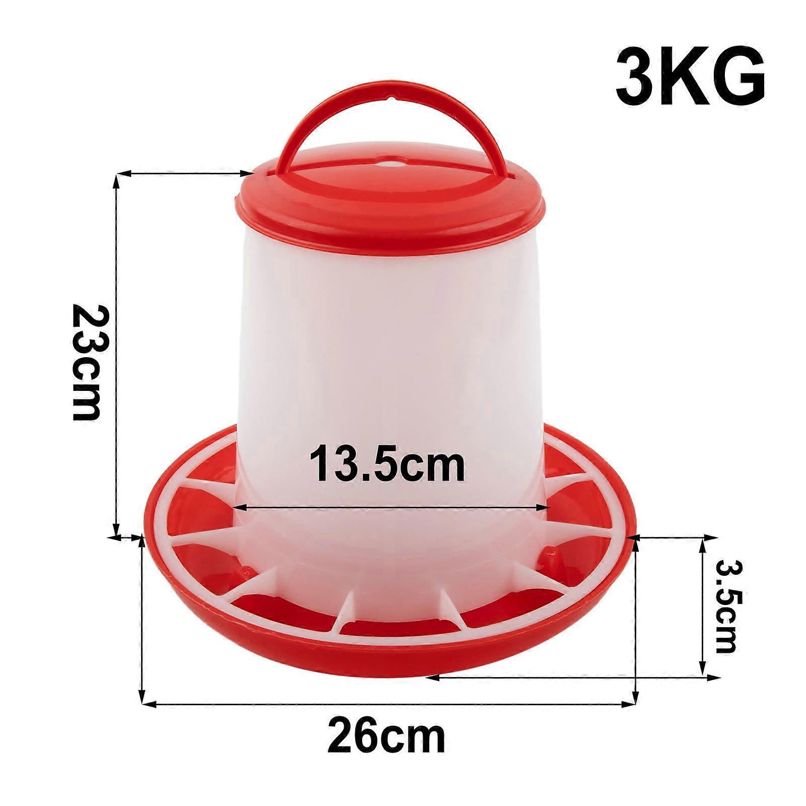 Chicken Bucket Duck Goose Fodder Barrel Bird Automatic Feeding Cup Farming Tool