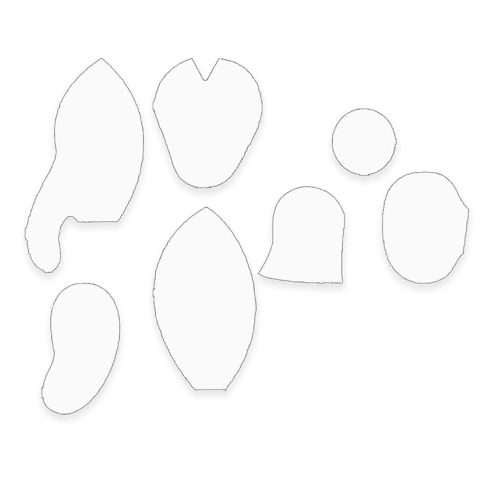 Mengxi DIY Elephant Doll Template Memory Elephant Ruler Set Acrylic Quilting Templates for Beginner Sewing Stuffed Elephant Doll