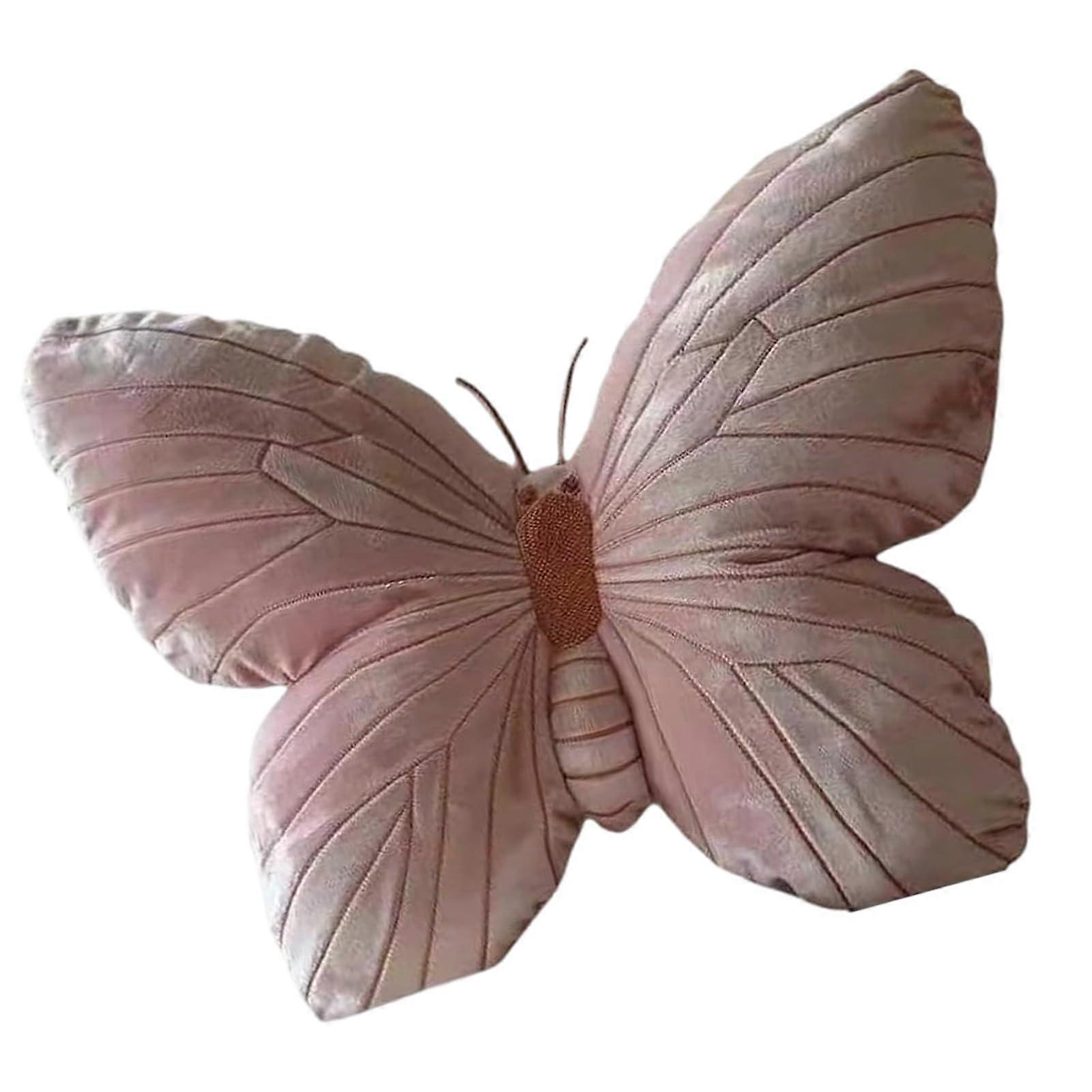 Butterfly Plush Pillow Soft Decorative Cushion for Couch Sofa and Bed Seating