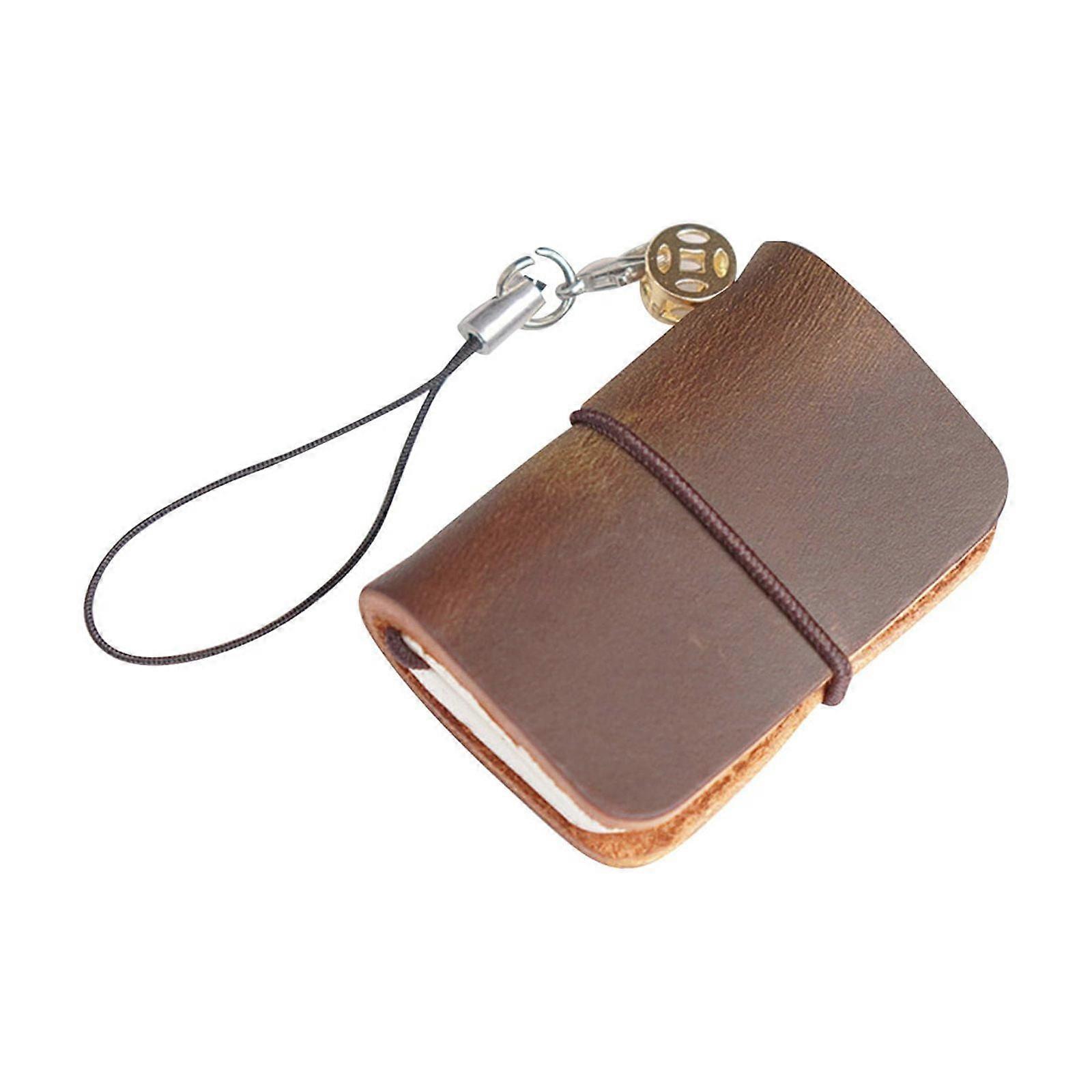 Super Mini Pocket Notebook Creative Cowhide Handmade Jewelry Notepad Multi Purpose Mini Leather Ledger