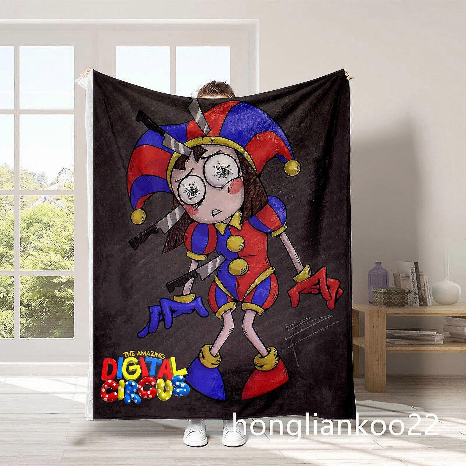 Úžasná deka Digital Circus Jax Pomni Flanelová deka teplý dárek