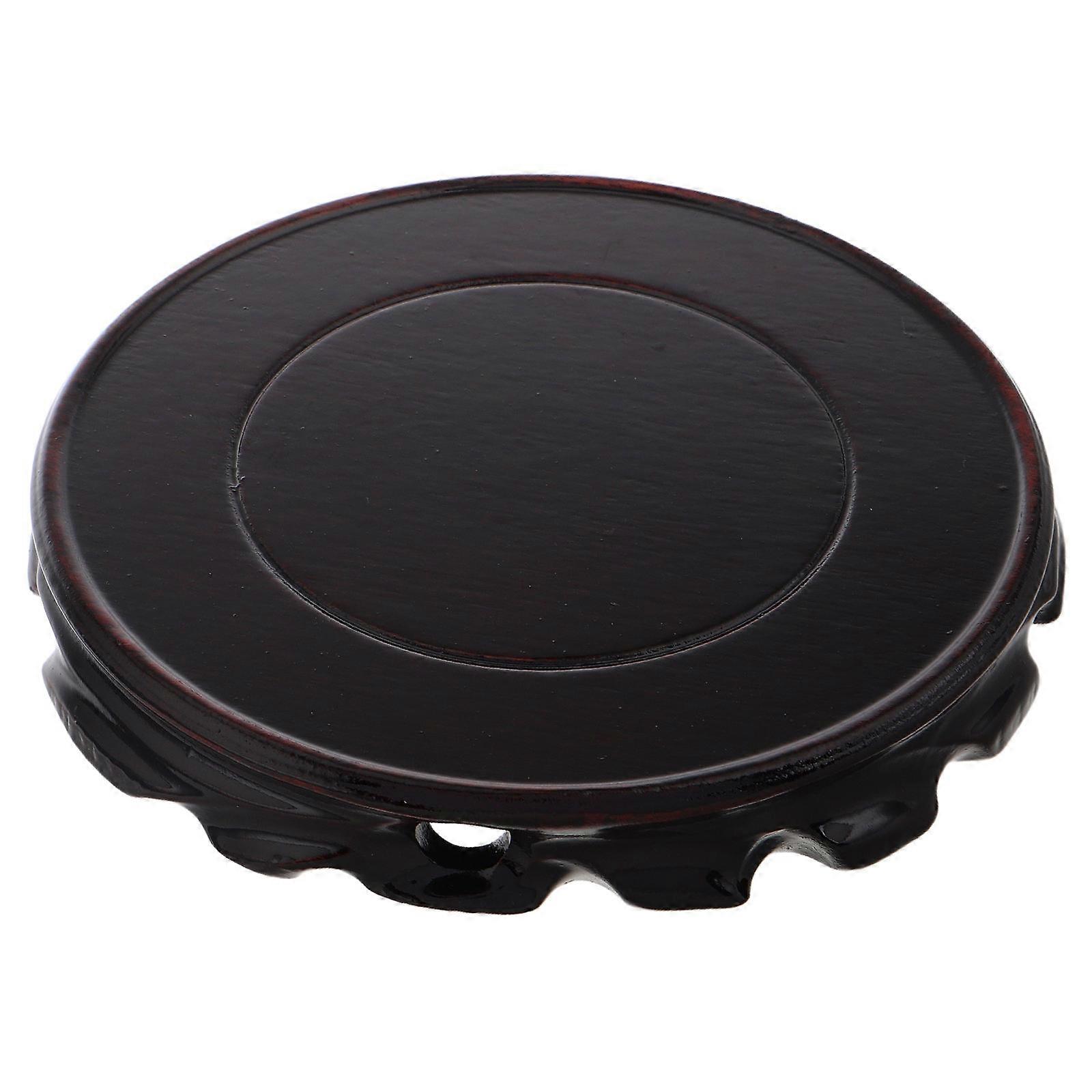 Wooden Display Stand for Vase Providing Stable Home Decor Base