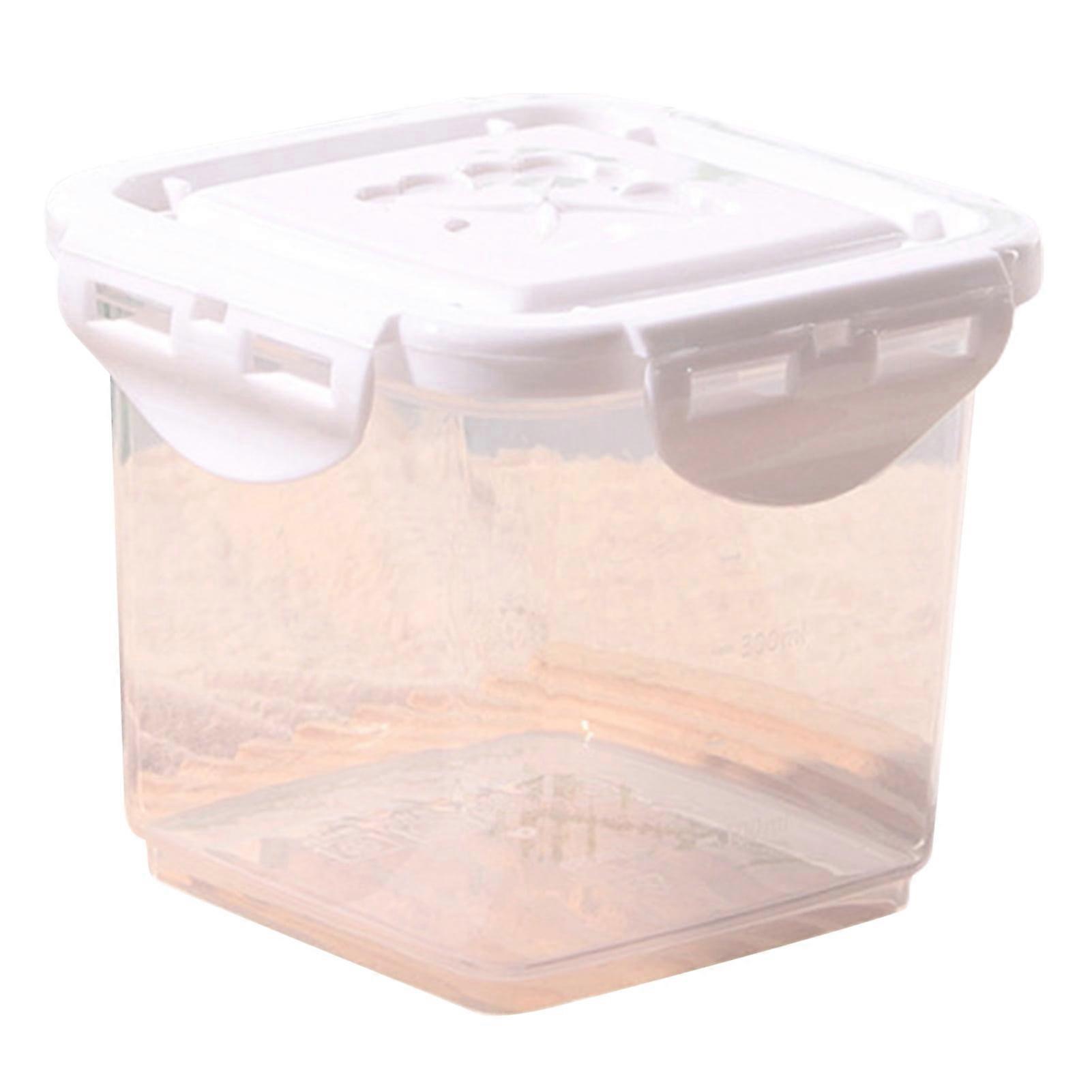 650ML Sealed Crisper - Multipurpose, Thickened, Reusable, Good Sealing, Buckle Design, Transparent Cake Box