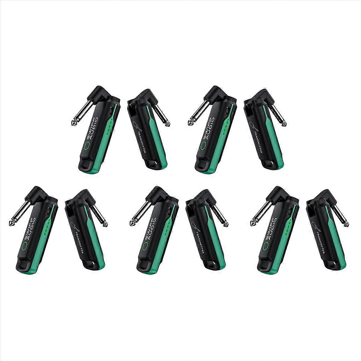 5X WS-70 Guitar Transmitter Receiver Mini Digital Wireless System Multifunctional Guitar System for 