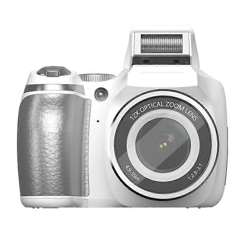 Small Digital Camera, 60MP 4K Video Recording, 12X Optical Zoom with Autofocus, Ideal for Travel