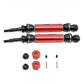 2 Pcs Eixo de Transmissão Traseira de Metal CVD para 1/10 Traxxas Slash Rustler Stampede Hoss VXL 4X4 2WD RC Car Upgr