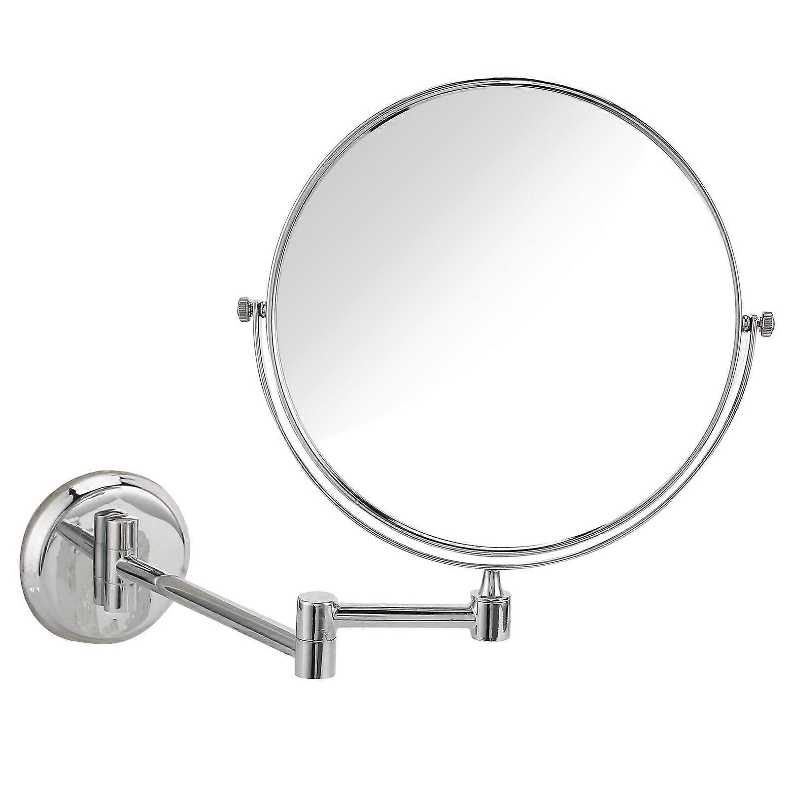 Wall Mounted Makeup Mirror Bathroom Stylish Electroplating Cosmetic Mirror Accessory