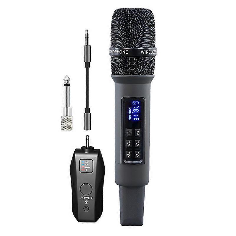 UHF Wireless Handheld Dynamic Karaoke Microphone Bluetooth Receiver Performing Professional Home Reverb High and Low Bass