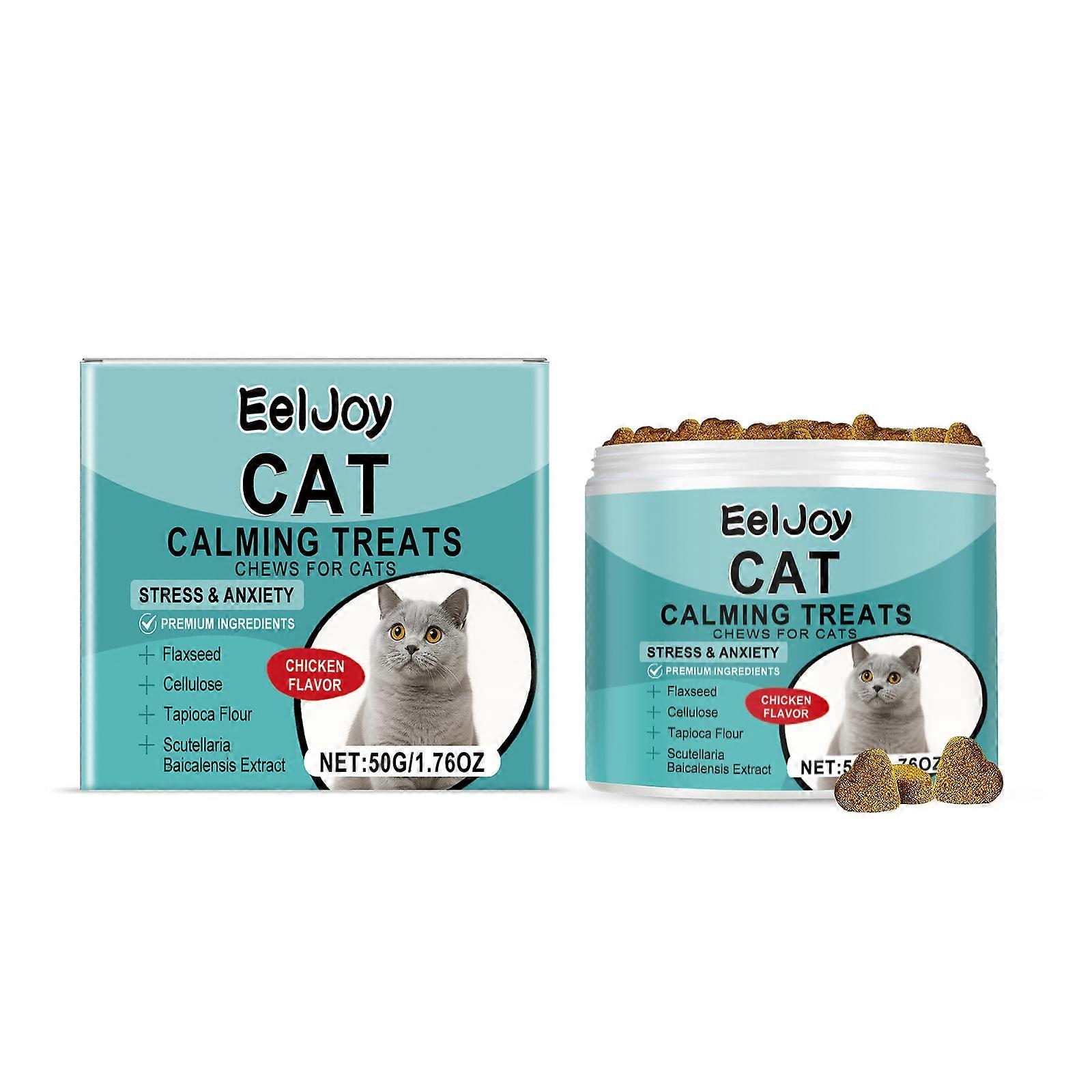 Cat snack chewable tablets for daily cat nutrition and mood care. Chicken flavored snack tablets.