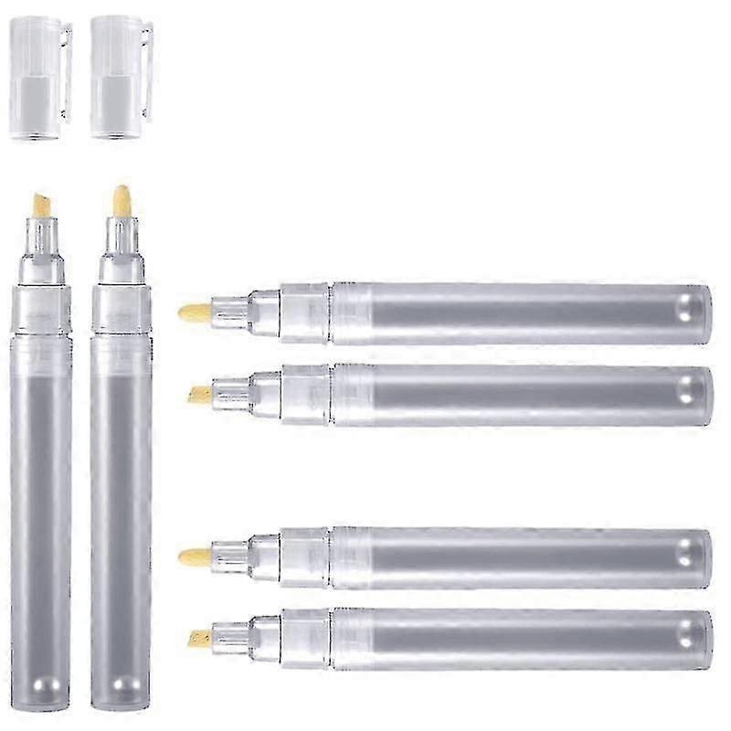 6 Empty Fillable Blank Paint Pen Markers Refillable Paint Pen Fine Tip Graffiti Markers Acrylic Mar