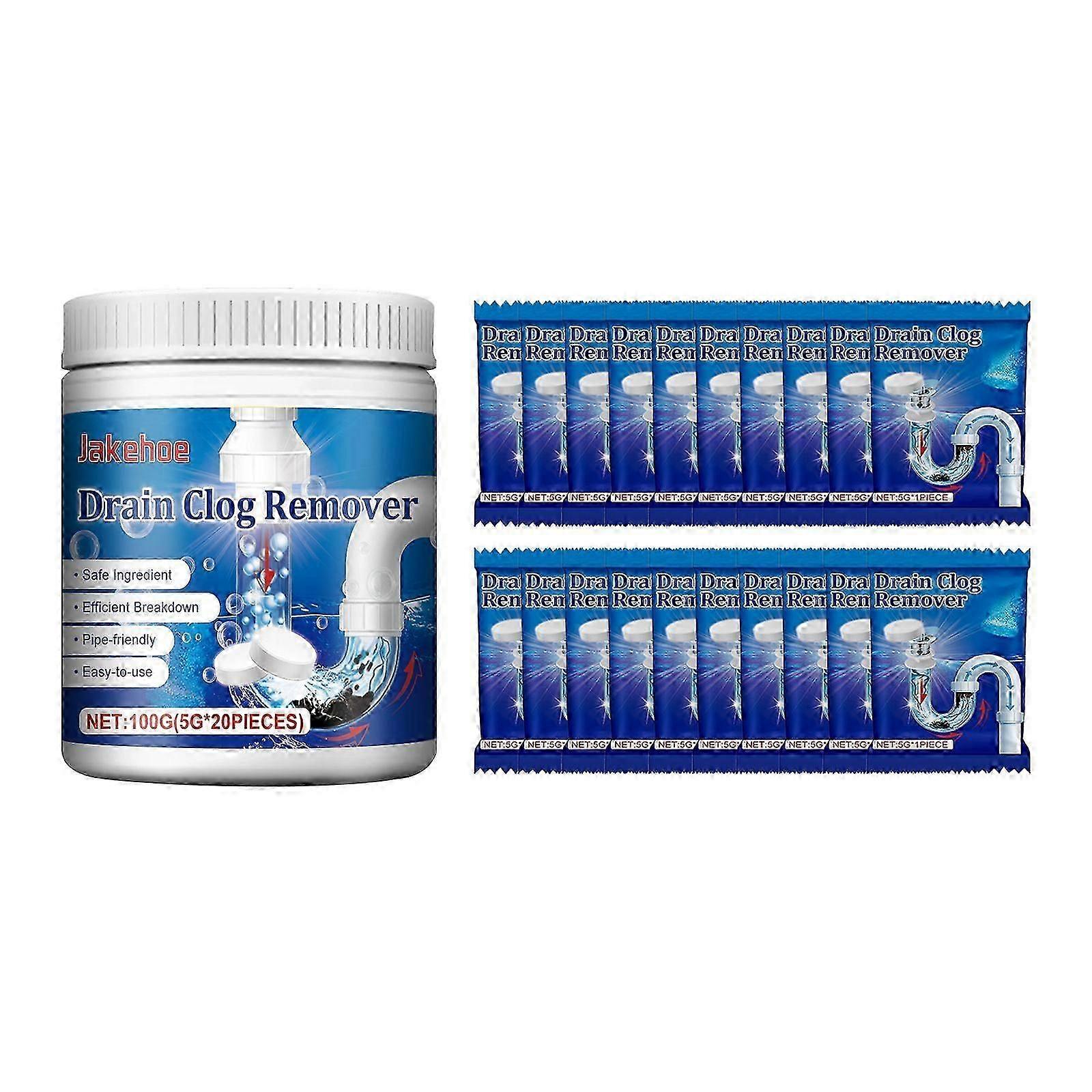 Pipe dredging agent effervescent tablets toilet sewer anticlogging stain cleaning odor cleaning liquid, Toilet Drain Unclogging Deodorant AntiCloggi