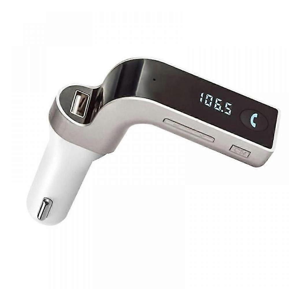G7 Bluetooth Car Kit Handsfree Fm Transmitter Radio Player Charger- Usb