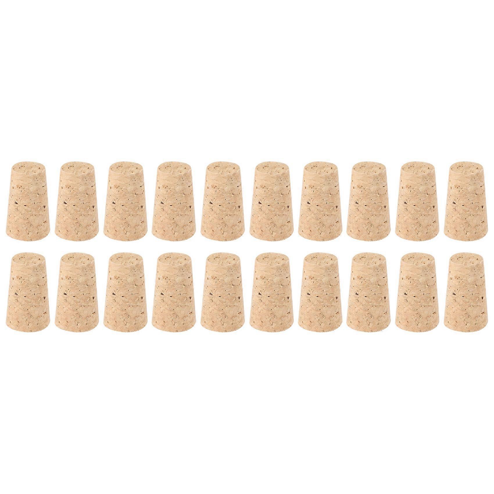 20Pcs/Lot Natural Wood Corks Cone Type Corks Plug Sealing Cap
