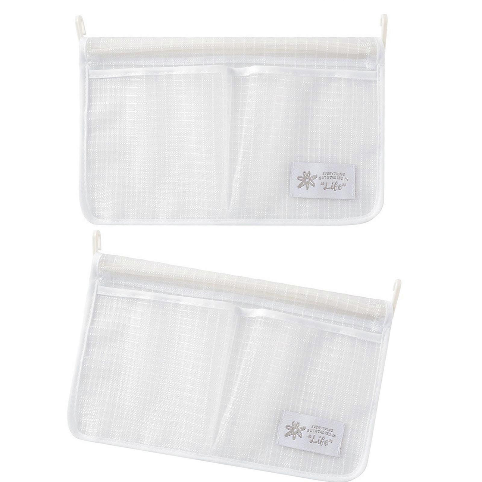 Hanging Refrigerator Organizers with Separate Sections for Better Food Categorization and Space Saving  White