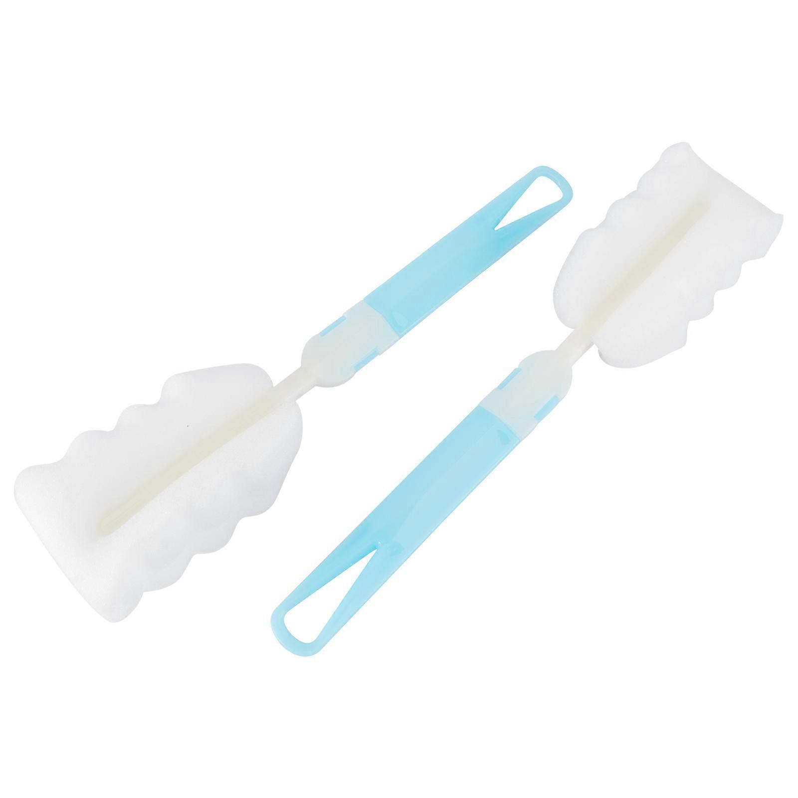 Sponge Baby Bottle Cleaning Brush Designed for Easy Use with 2Pcs Set