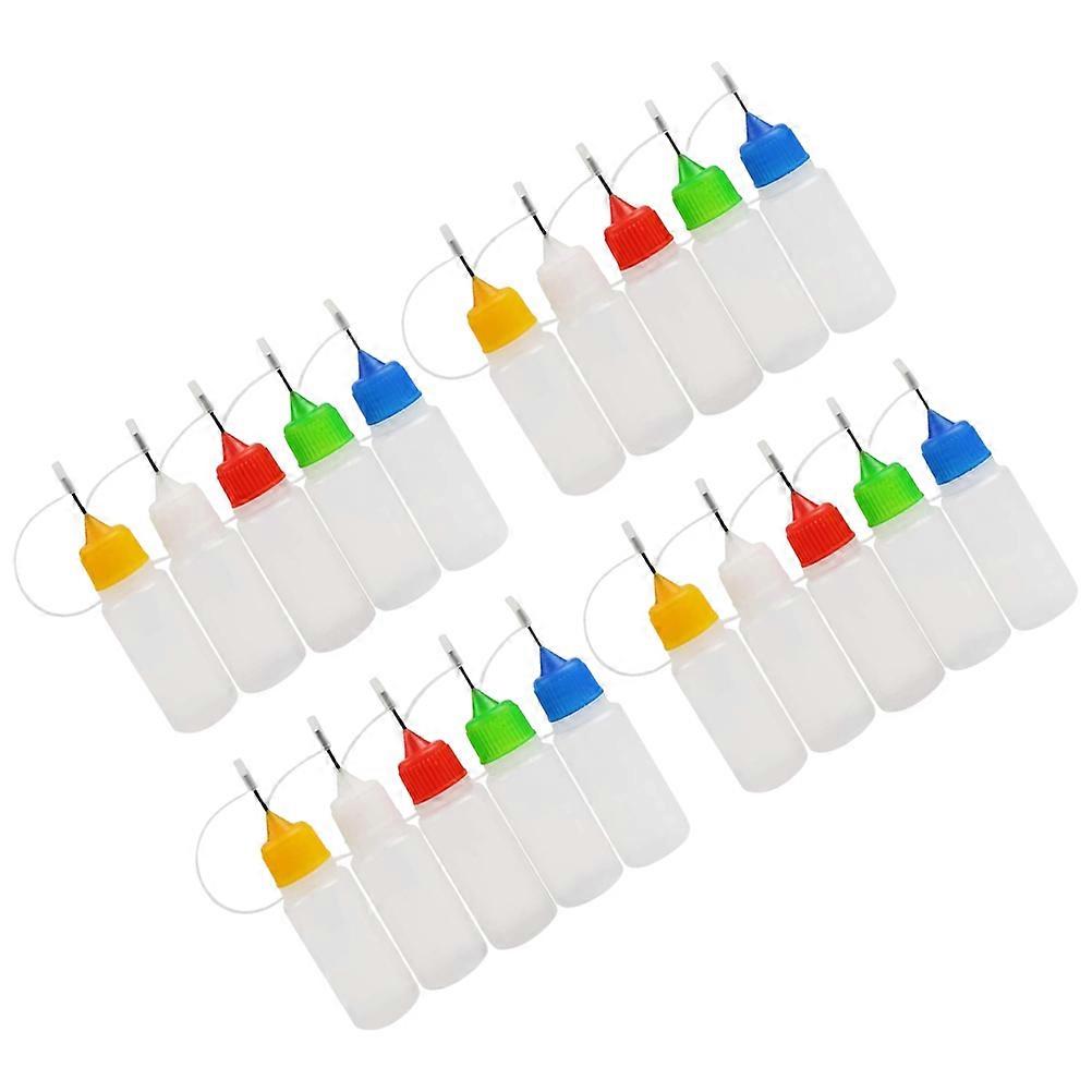 Plastic Needle Tip Glue Bottles for Home Use Precision Dispensing 40Pcs