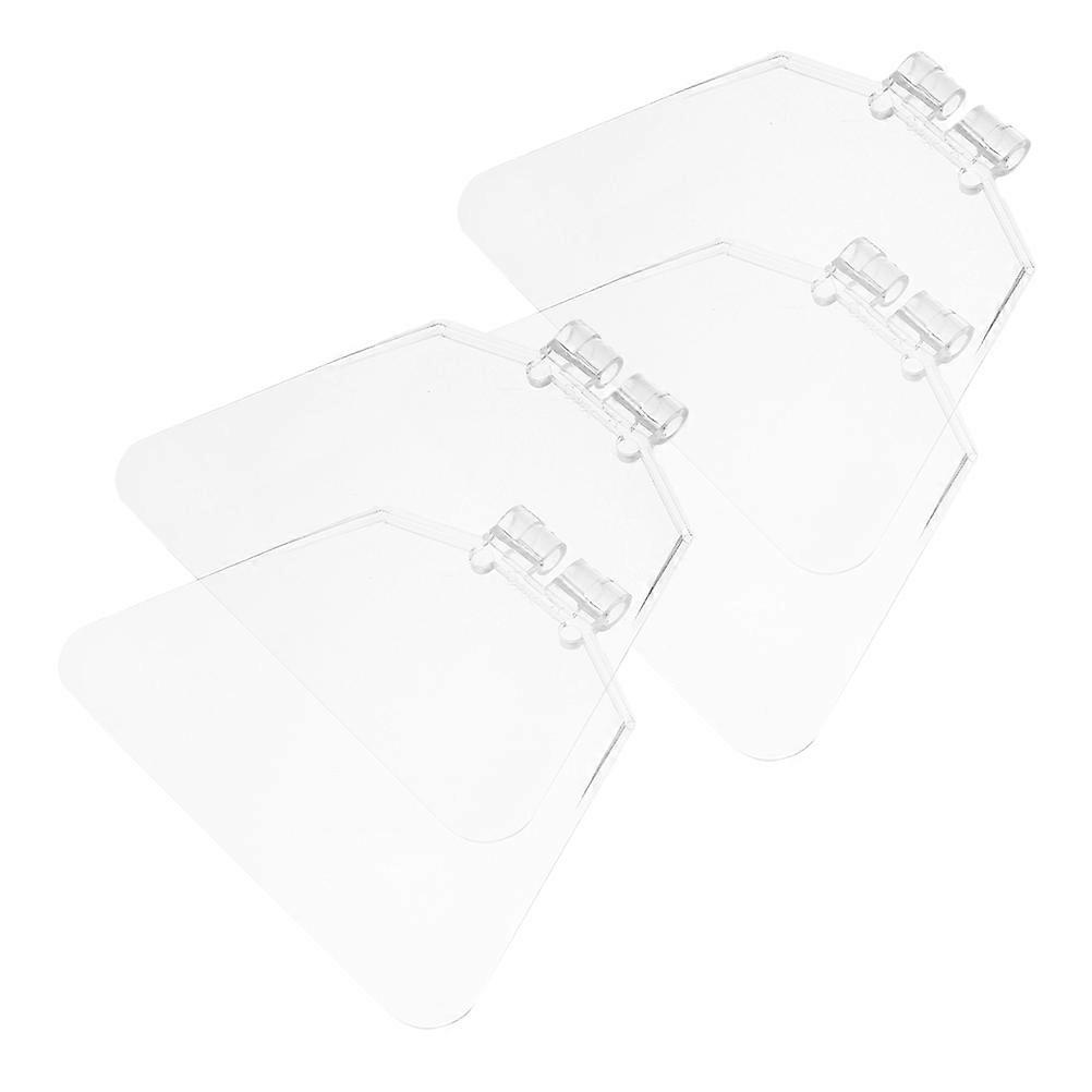 Transparent Plastic Eye Shield Guard Device for Bench Grinder 16Pcs