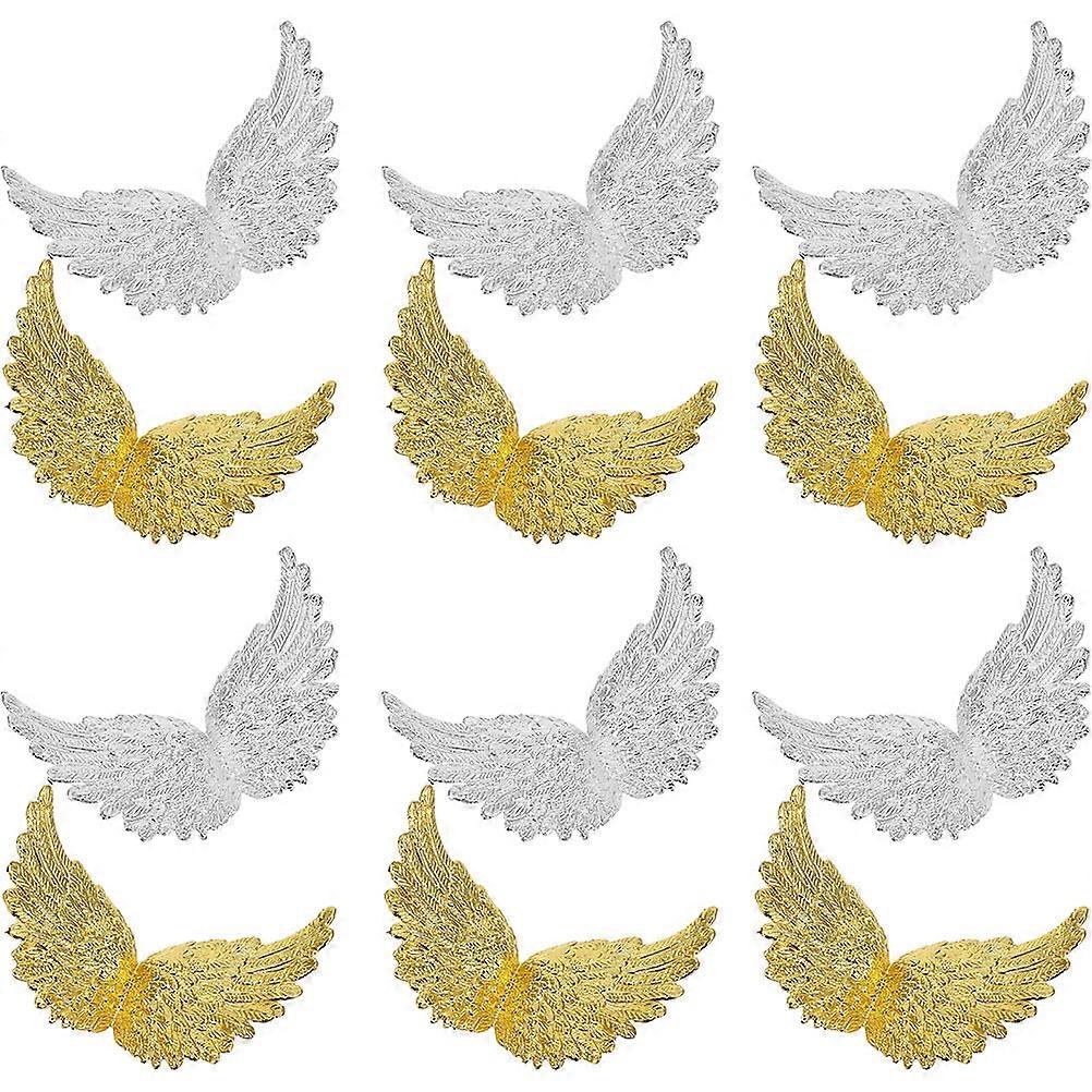 Creative Wing Cake Toppers for Decor 12Pcs Plastic Decorations