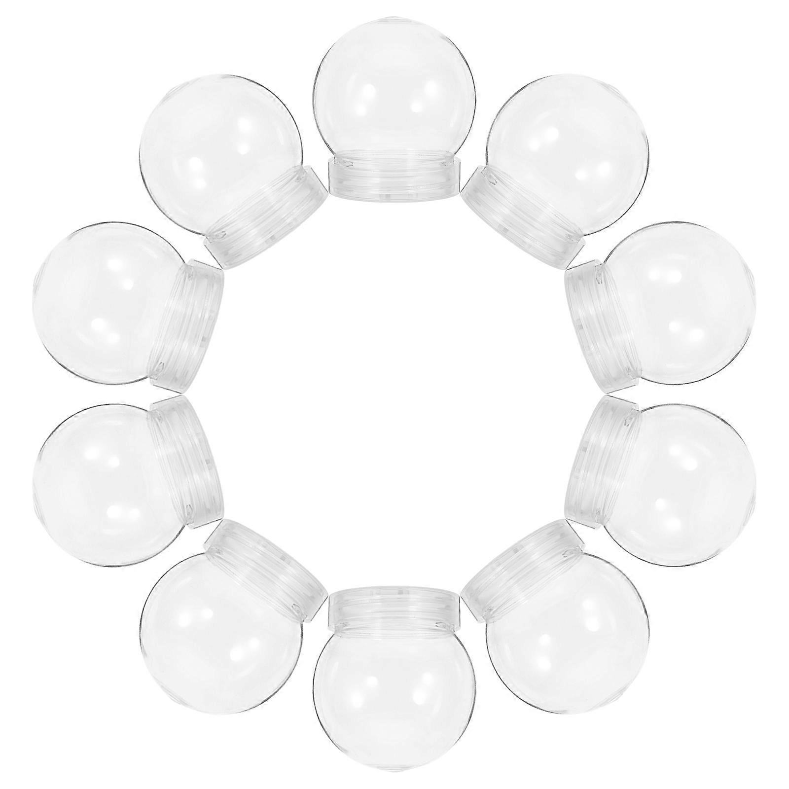 Clear Plastic Candy Containers Globe for Storage Use 10Pcs Party Jars