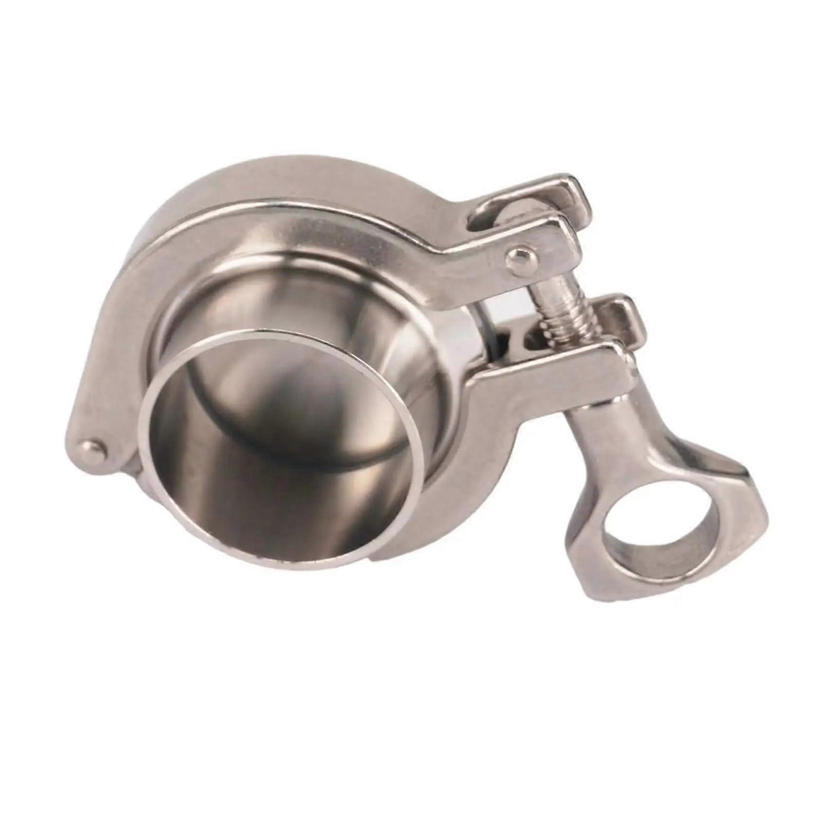 57mm Tri Clamp Weld Ferrule Set with Tri Clamp, Silicon Gasket, End Cap - 304 Stainless Steel Compatibility