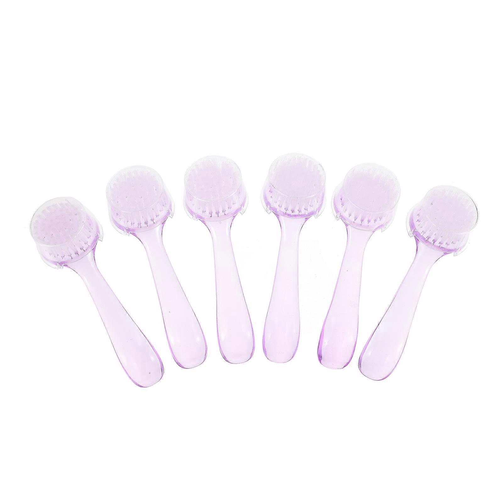 Nail Dust Cleaning Brushes for Manicure Use 12Pcs Transparent Tools