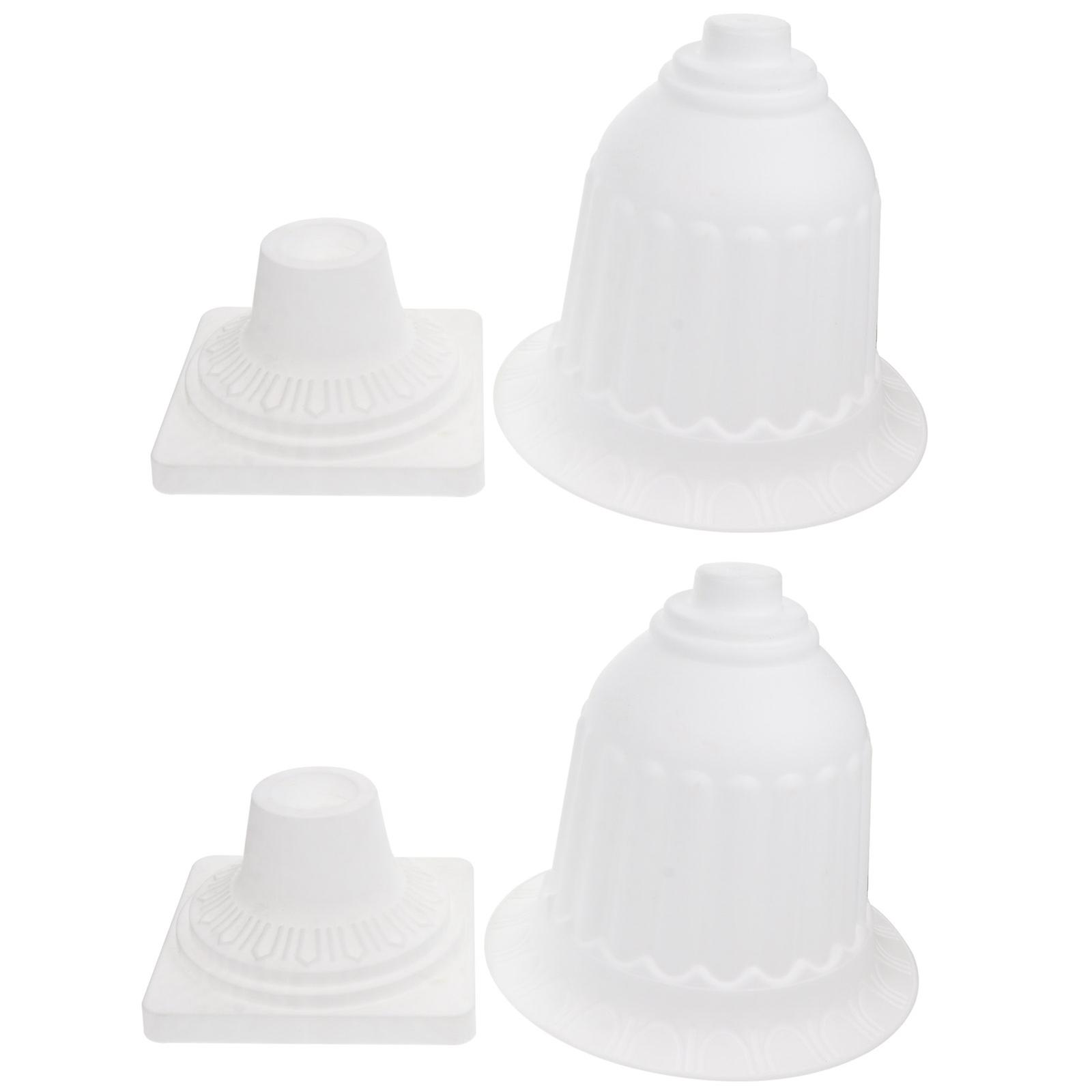 Plastic Flowerpot Retro Style for Indoor Decoration 2Pcs