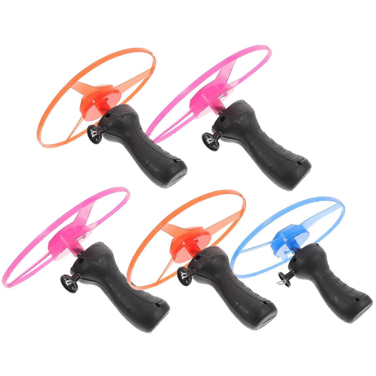 Flying Discs Game Set Outdoor Fun 17x17x2cm Glowing 5Pcs