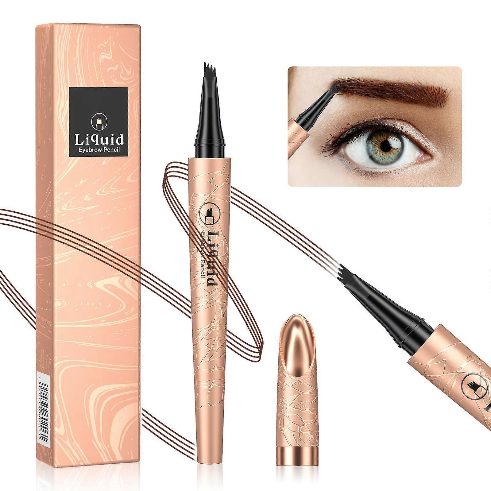 Eyebrow Microblading Pen with Precise Micro 4 Point Tip for Natural HairLike Strokes Waterproof