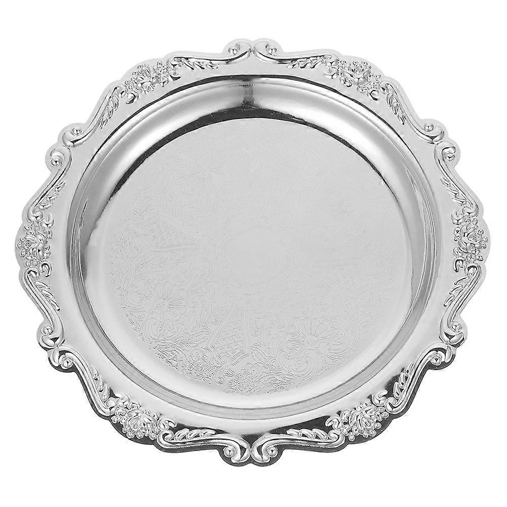 5Pcs Iron Vintage Serving Plate for Fruit and Dessert Serving