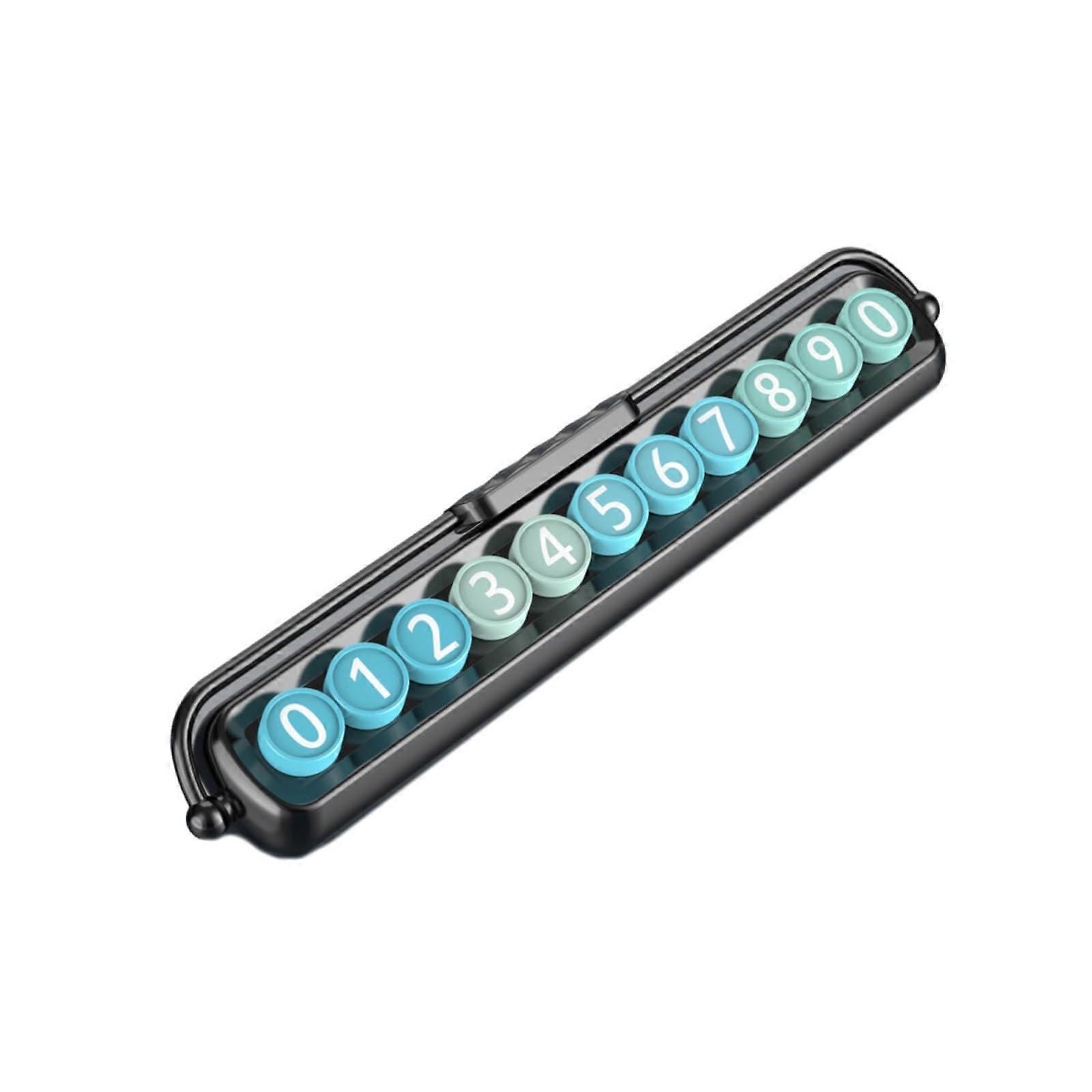 Luminous Car Parking Number Plate with Interchangeable Numbers for Night Visibility