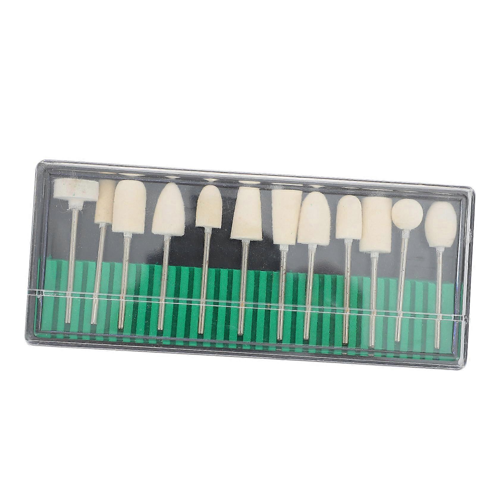 12Pcs Nail Drill Bits Set for Fast Gel Polish Removal and Versatile Manicure Shaping