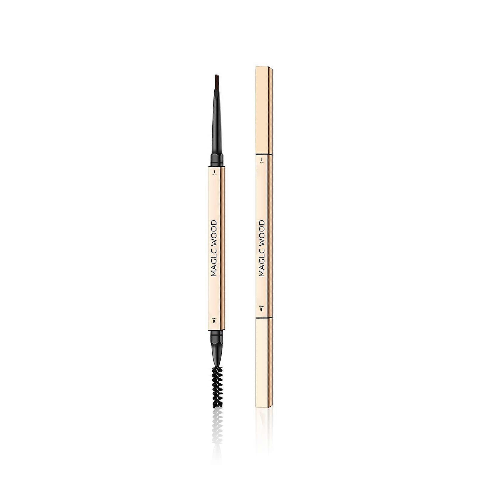 Waterproof Retractable DoubleHeaded Eyebrow Pencil Light Coffee LongLasting BeginnerFriendly