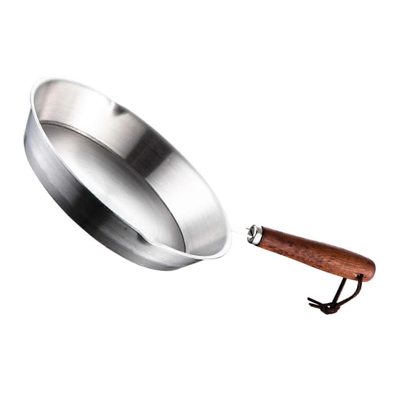 Stainless Steel Mini Egg Frying Pan with Nonstick Surface AntiScald Handle Fast Even Heating