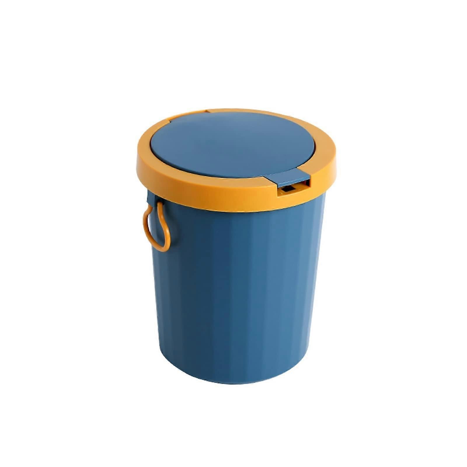 Slim Bathroom Trash Can with Lid, Waterproof SpaceSaving Design, 3Piece Set for Small Spaces