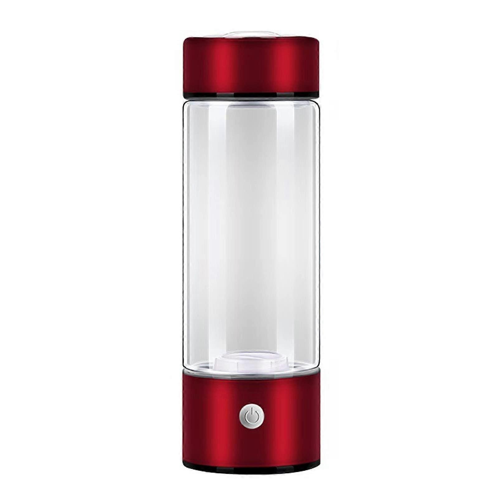 Hydrogen Water Bottle with Advanced SPE PEM Technology, Quick 3Min Electrolysis, USB Rechargeable, Red