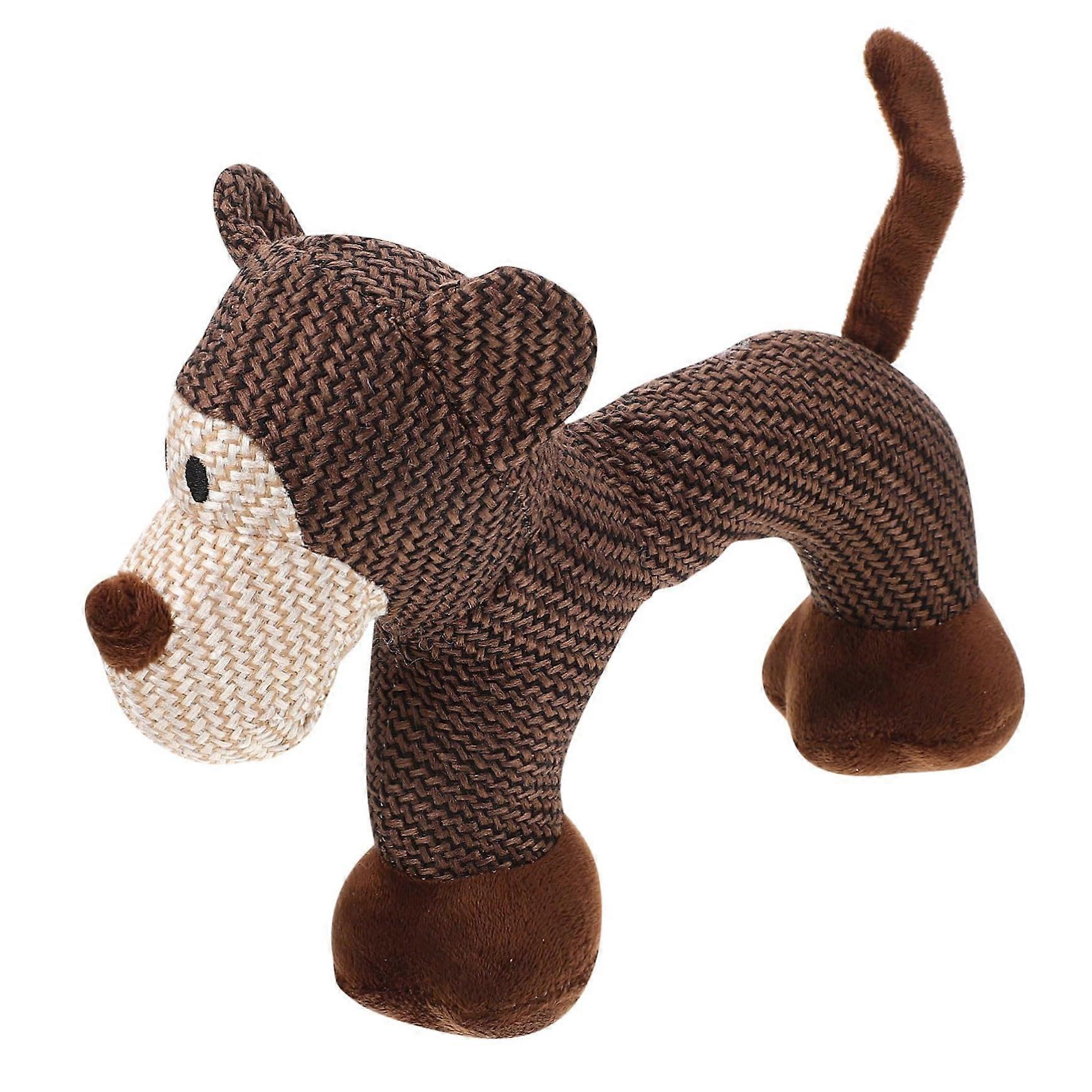 Dog Chew Toy Plush Monkey Design Interactive Squeaky Puppy Teething Durable Play and Bond