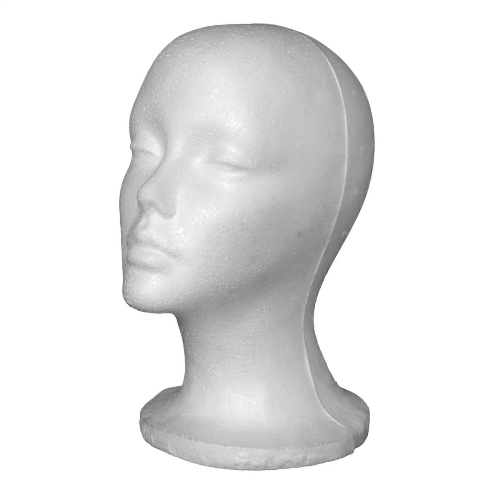Foam Mannequin Head for Wigs with ScratchResistant EasyClean Surface, Lightweight Wig Stand
