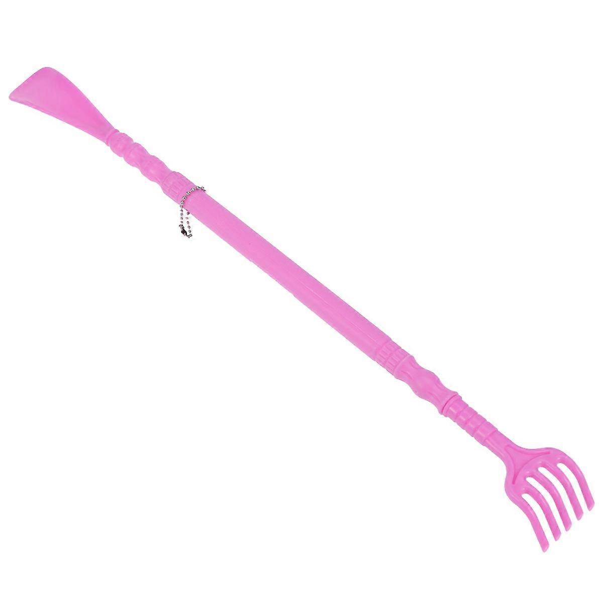 Durable Shoe Horn Tool for Back Pink Massage Claw Design
