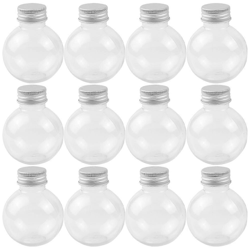 Silver Lightbulb Bottle for Beverage Storage with 50Pcs Pack