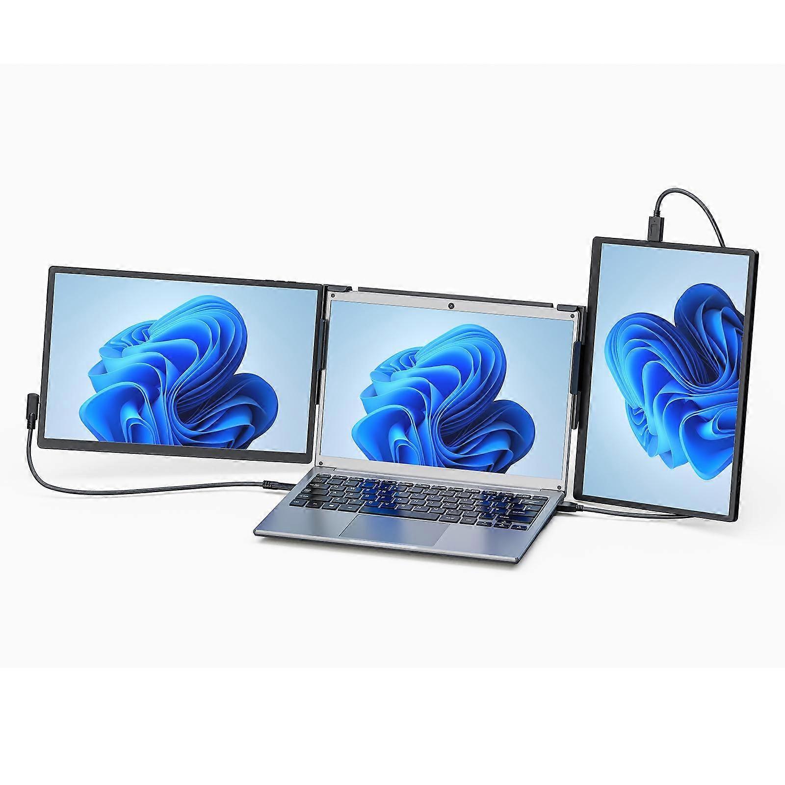 Monitor portátil duplo com tela expandida de 14 polegadas, tipo de plugue: plugue do Reino Unido