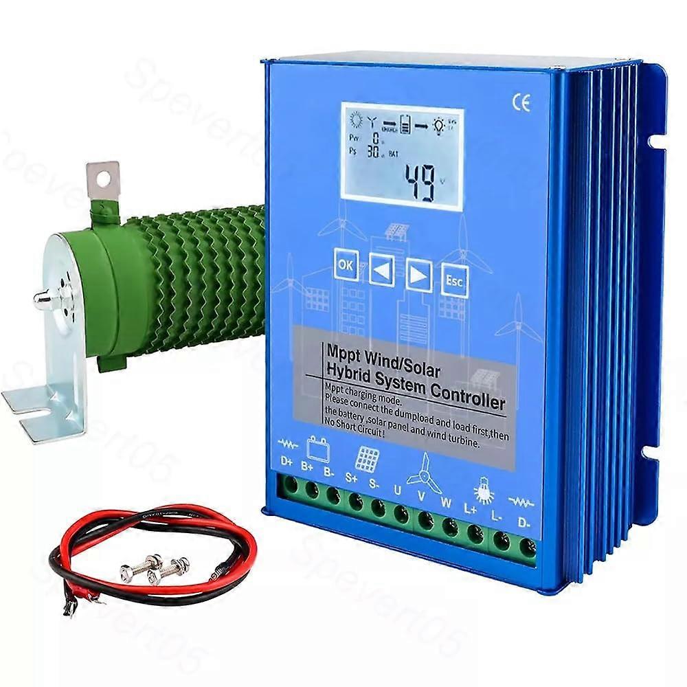 Wind Solar Hybrid MPPT Boost Charge Controller 2000W for Off Grid 12V 24V 48V with Dump Load