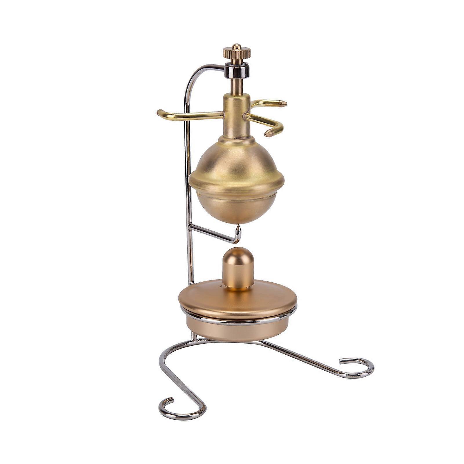 Mini Steam Engine Model Pure Copper Vertical DIY Kit with Visible Piston for Educational Display