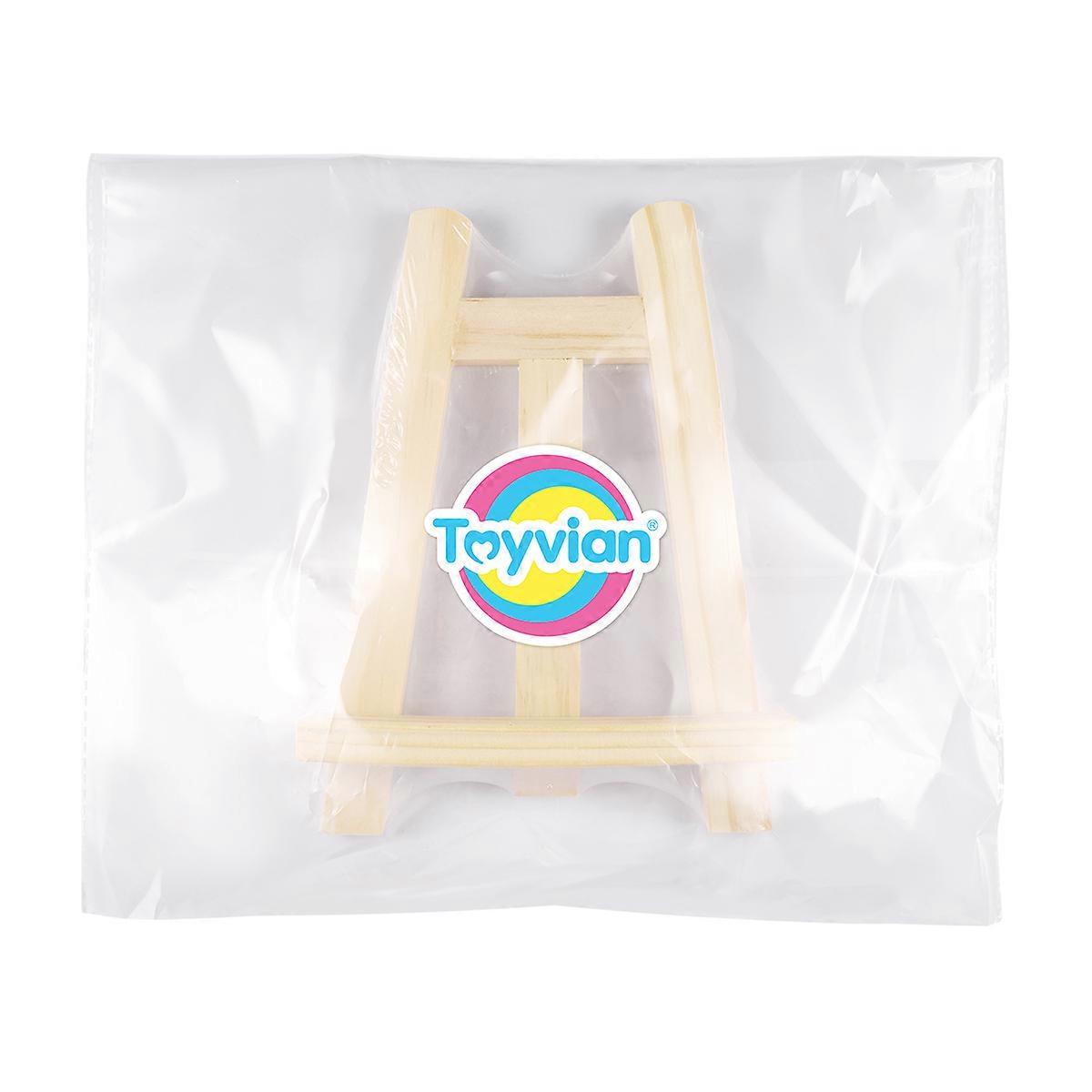 Tabletop Wood Display A-Frame Easel for Display Stand 7Pcs Set