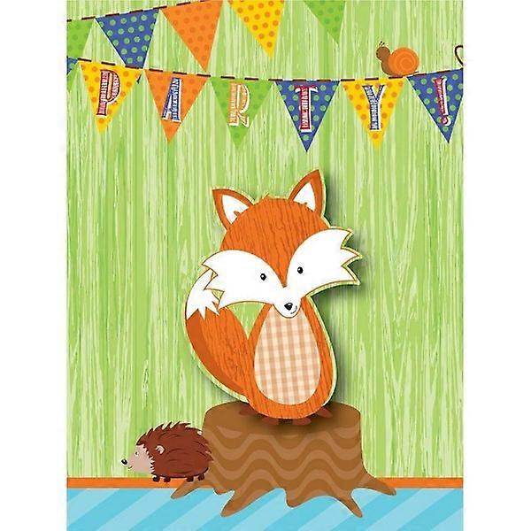 Creative Converting Forest Fox Invitations (8-Pack) One Size