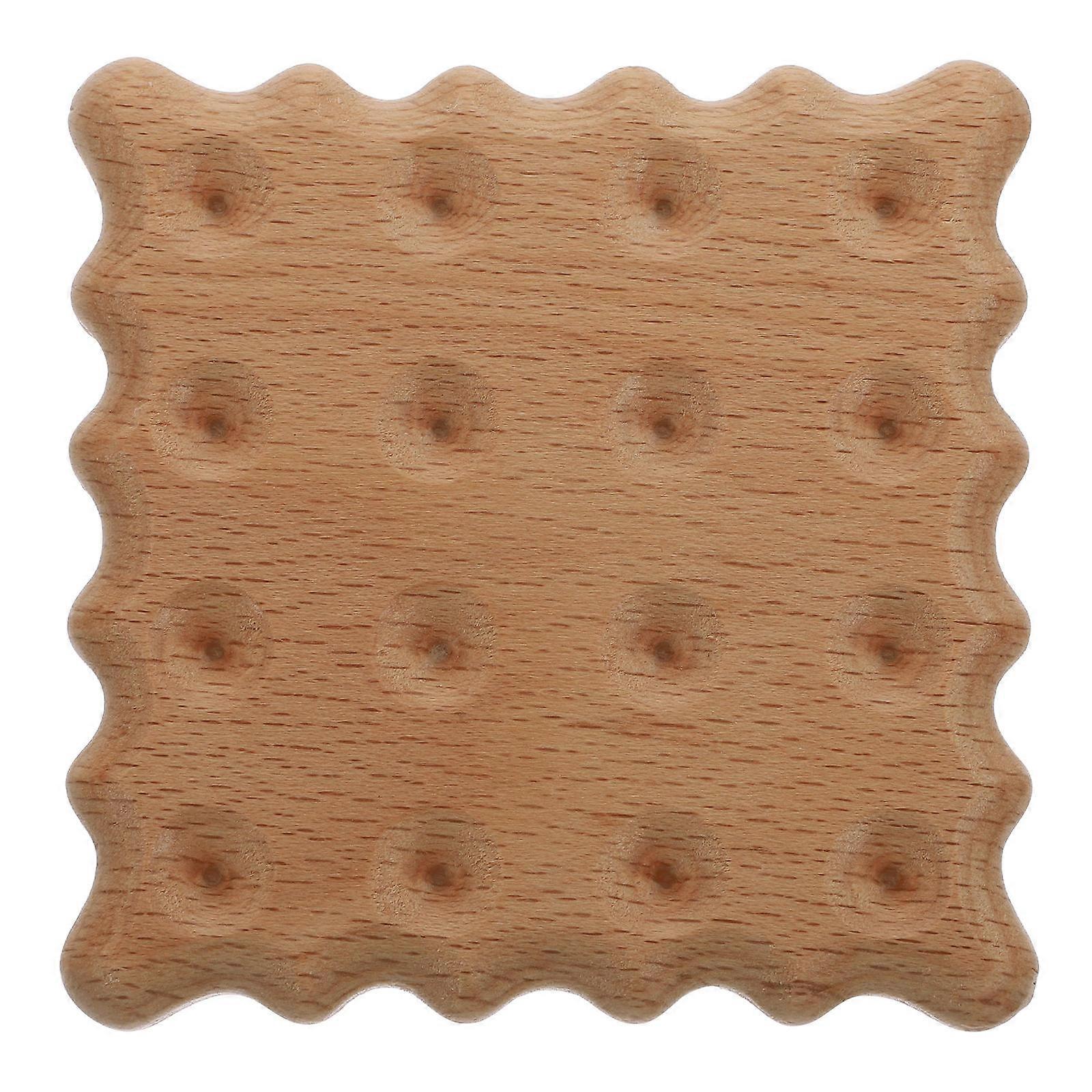 Simple Wooden Coaster for Home Heat-Resistant Function 1Pcs