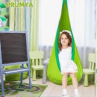 PRUMYA Children's Hammock with Air Cushion Hanging Chair 70x150cm - Green