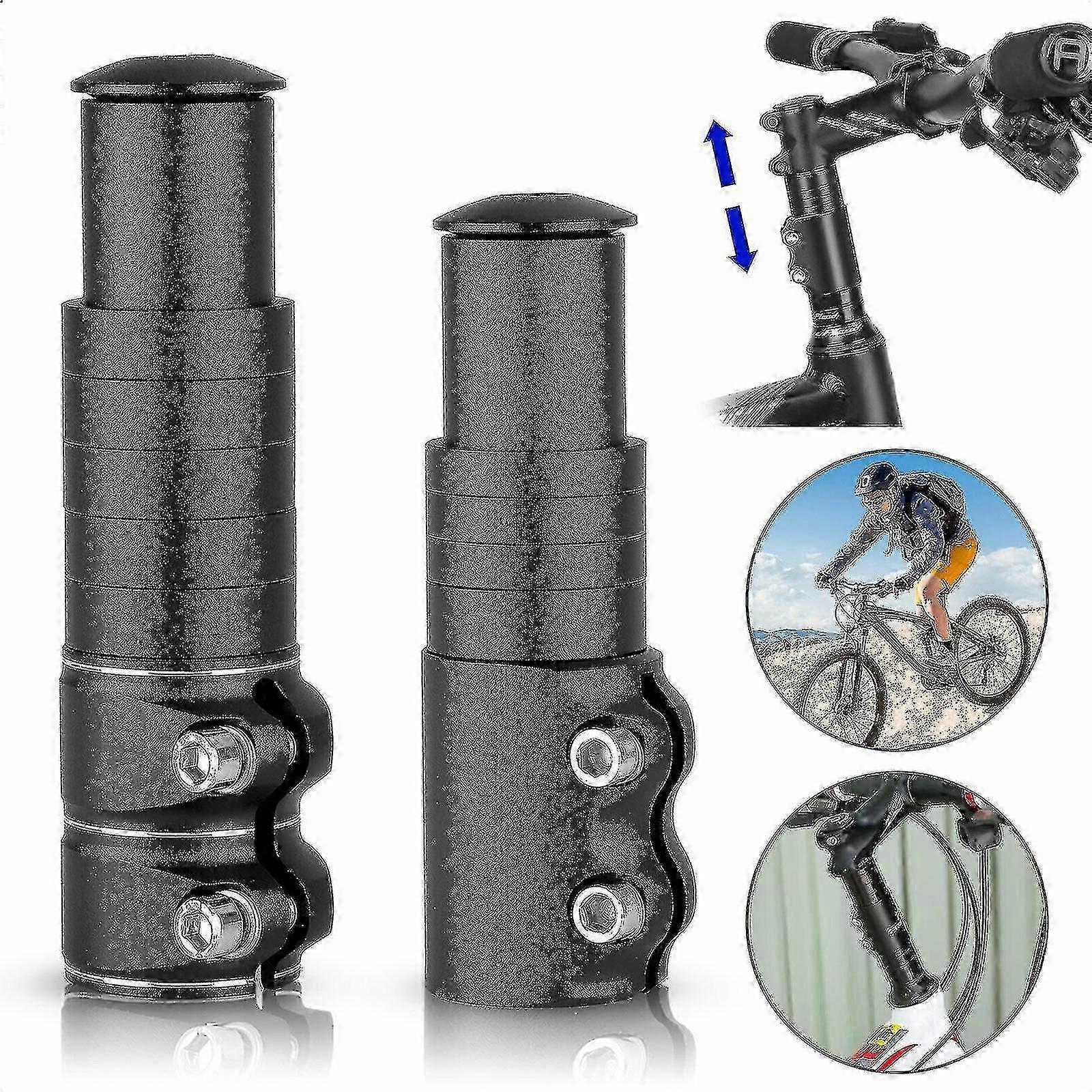Bicycle Compatible withk Stem Extender, Handlebar Riser Extension Adapter Compatible with Mountain Bike