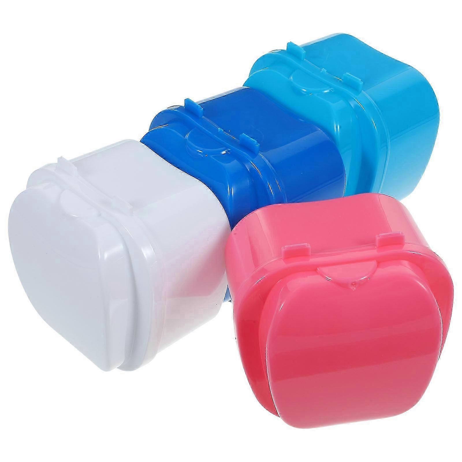 Denture Box for Daily Use Portable ABS and PP Material Assorted Pieces